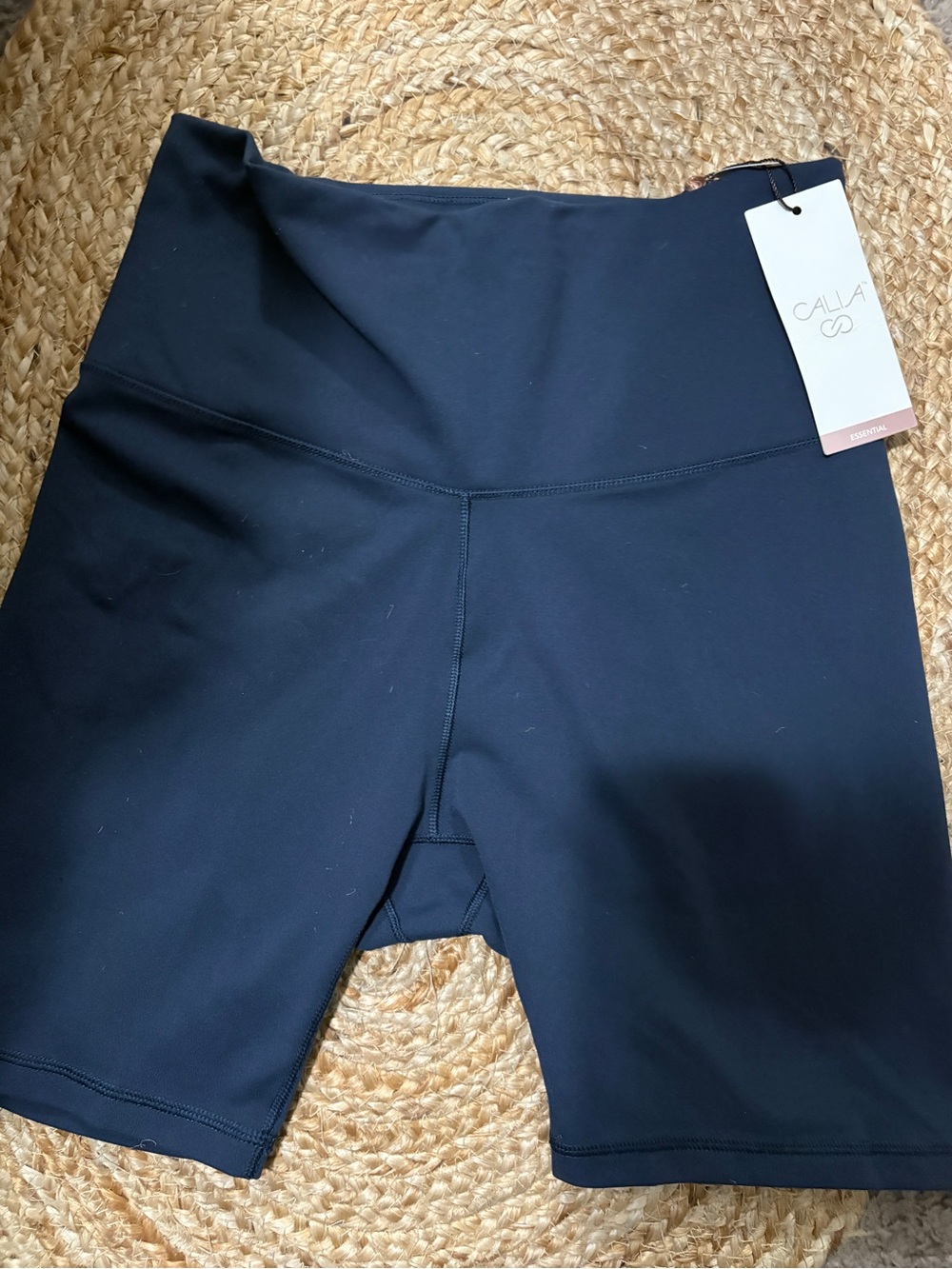 CALLA High-Waist navy blue Bike Shorts
